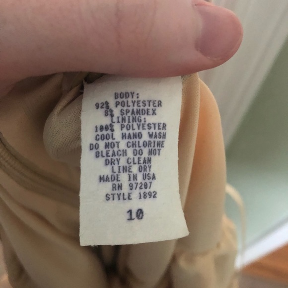 Caché Asymmetrical Animal Print Strapless Dress - Picture 5 of 5